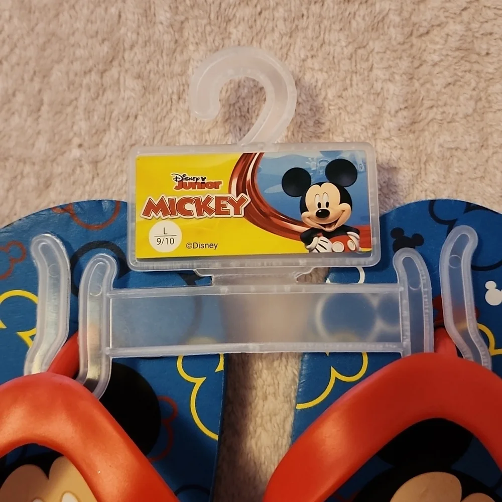 Mickey Mouse Flip Flops Size 9/10